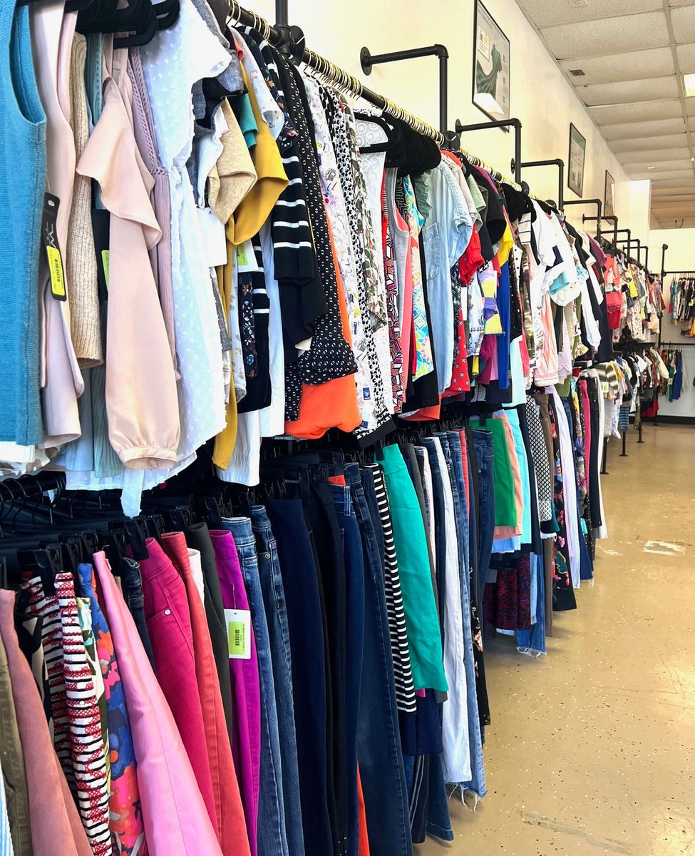 A selection of repurposed clothing available at Thread Local 360. Located at 5251 John Tyler Hwy, Williamsburg, VA.