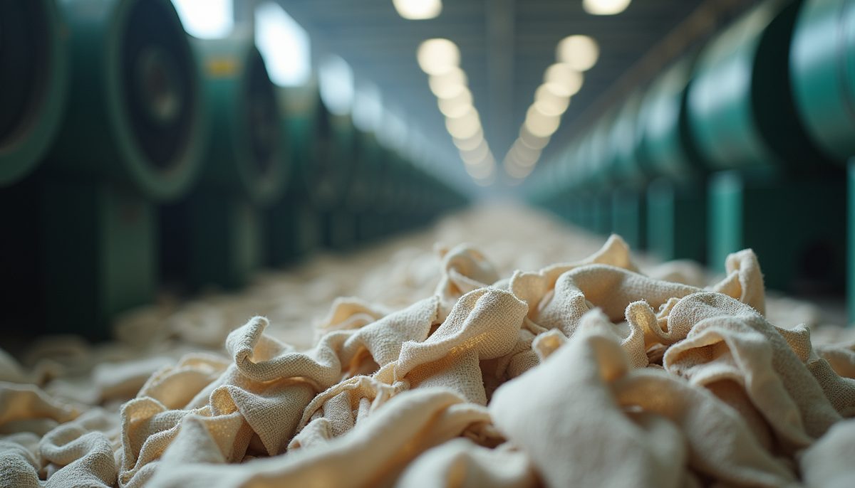 Textile scraps from garment production